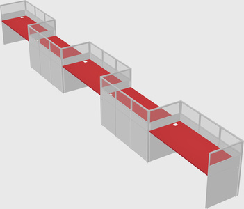 Rectangular cubicles
