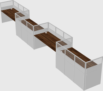 Rectangular cubicles