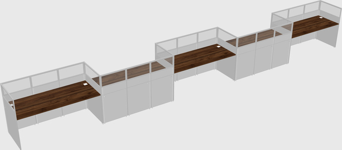 Rectangular cubicles