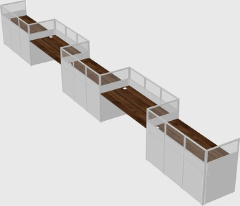 Rectangular cubicles