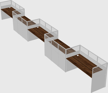 Rectangular cubicles