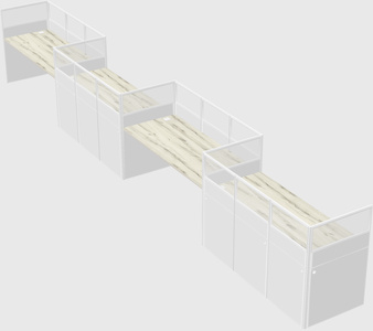 Rectangular cubicles