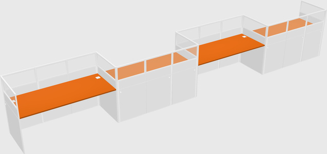 Rectangular cubicles