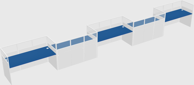 Rectangular cubicles