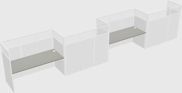 Rectangular cubicles