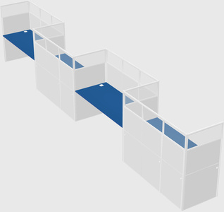 Rectangular cubicles