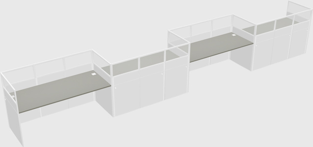 Rectangular cubicles