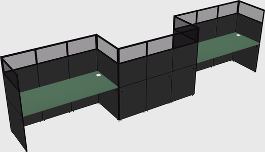 Rectangular cubicles