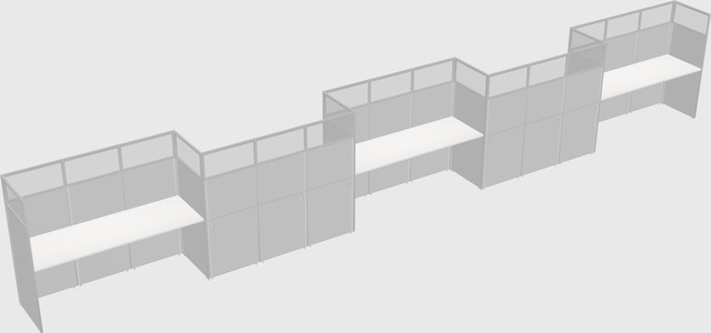 Rectangular cubicles