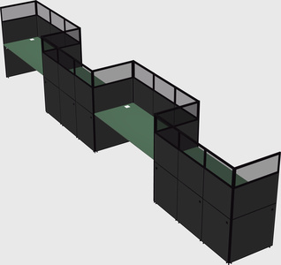 Rectangular cubicles