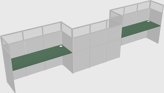 Rectangular cubicles