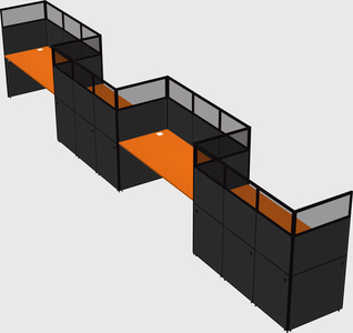 Rectangular cubicles