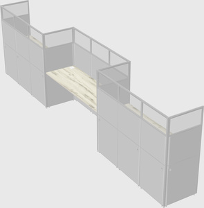 Rectangular cubicles