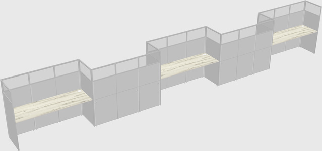 Rectangular cubicles