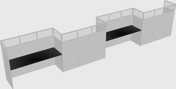 Rectangular cubicles