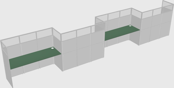 Rectangular cubicles