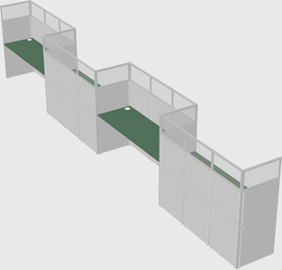 Rectangular cubicles