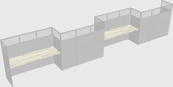 Rectangular cubicles