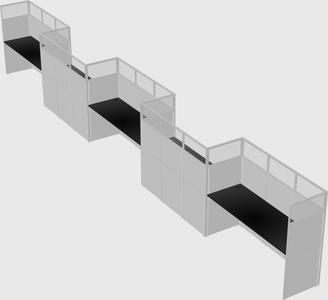 Rectangular cubicles
