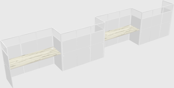 Rectangular cubicles