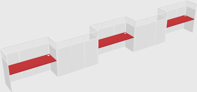 Rectangular cubicles