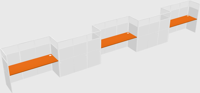 Rectangular cubicles