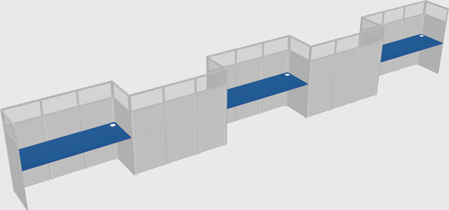Rectangular cubicles