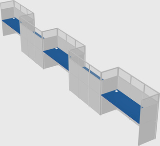 Rectangular cubicles