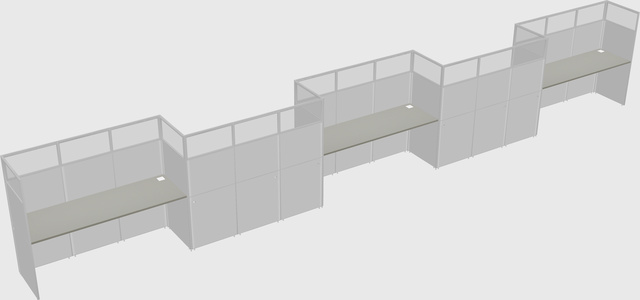 Rectangular cubicles