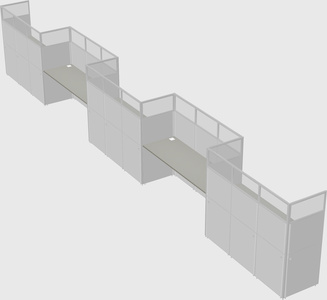 Rectangular cubicles