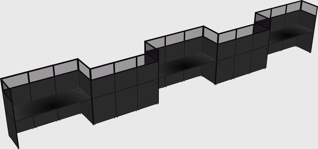 Rectangular cubicles