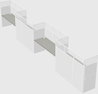Cabines rectangulaires