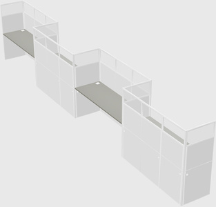 Cabines rectangulaires