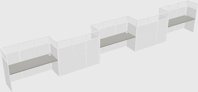 Rectangular cubicles