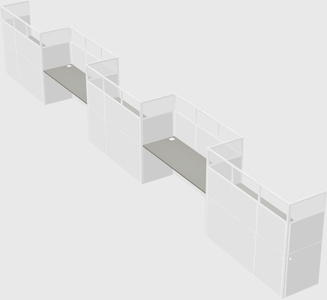 Rectangular cubicles