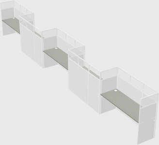 Rectangular cubicles