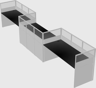 Rectangular cubicles