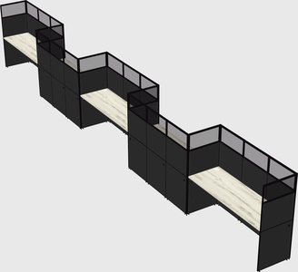 Rectangular cubicles