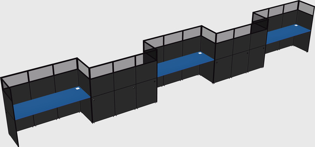 Rectangular cubicles