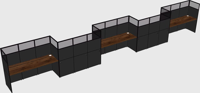 Rectangular cubicles