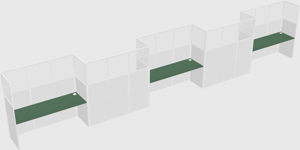 Rectangular cubicles