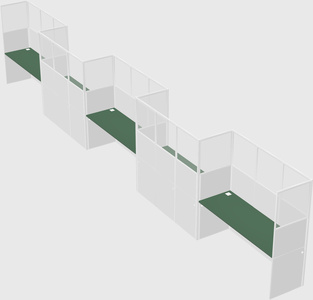 Rectangular cubicles