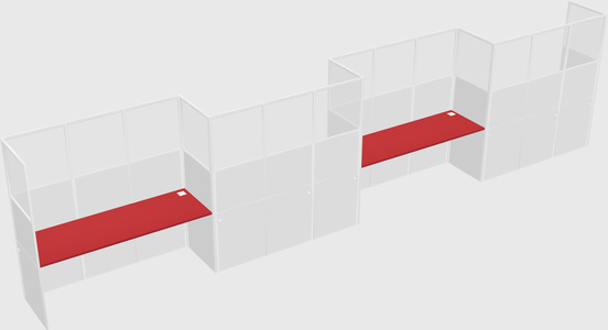 Rectangular cubicles