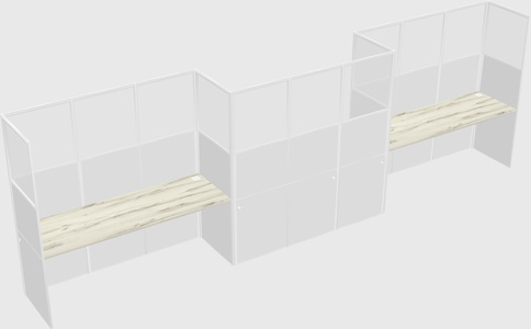 Rectangular cubicles