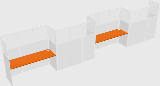 Rectangular cubicles