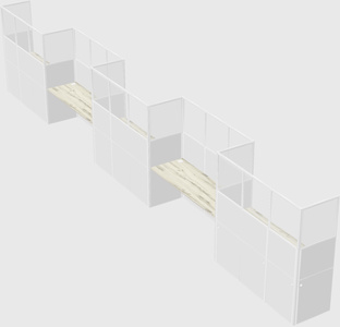 Rectangular cubicles