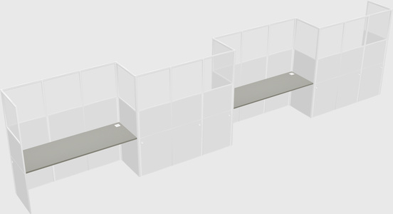 Rectangular cubicles