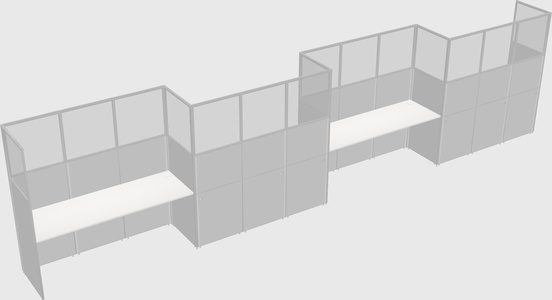 Rectangular cubicles