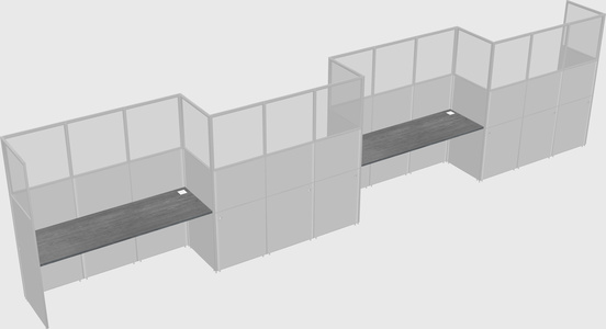 Rectangular cubicles