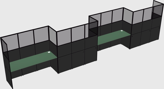 Rectangular cubicles